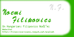 noemi filipovics business card